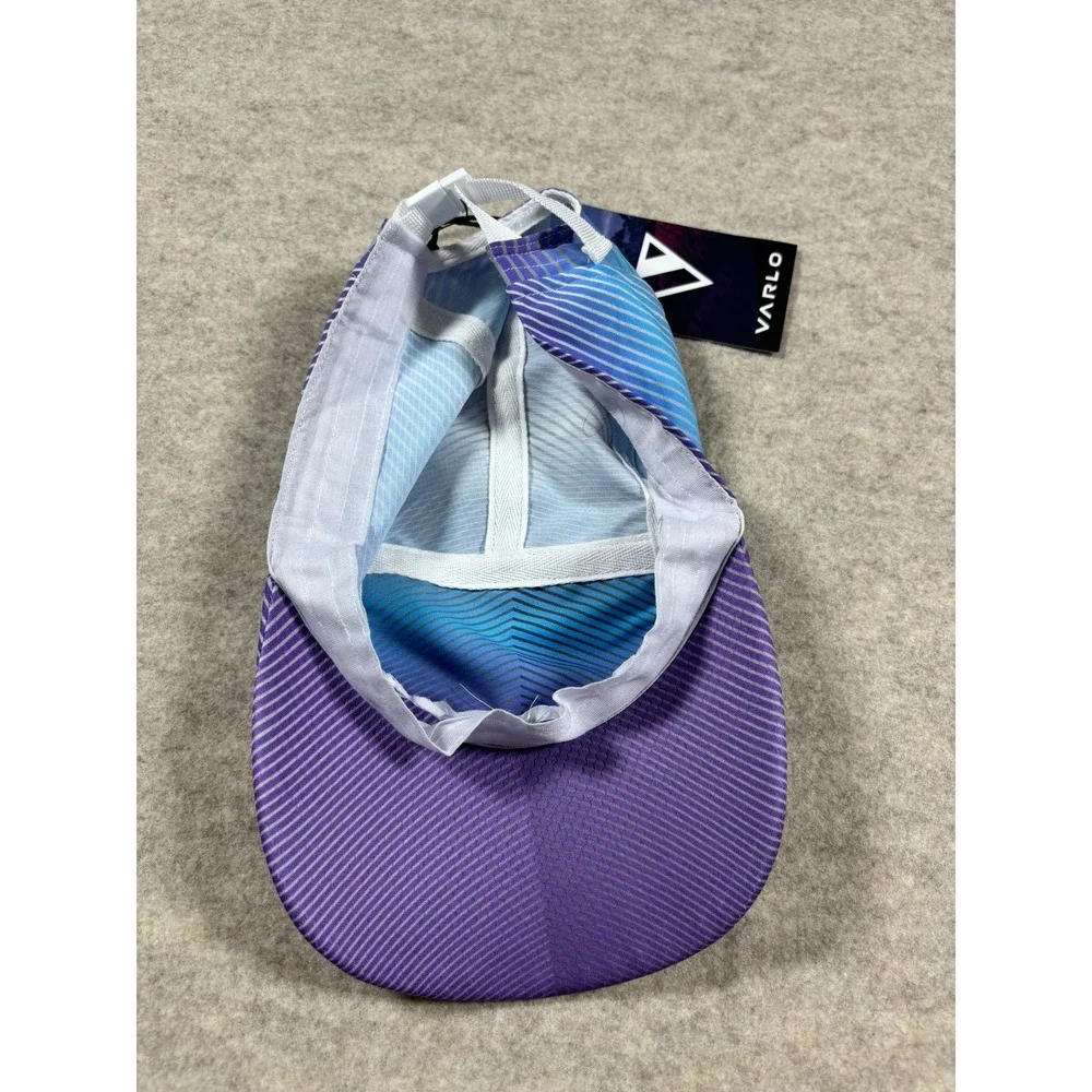 Varlo Sports Team Varlo Running Hat Blue Purple Gradient Performance Cap NWT